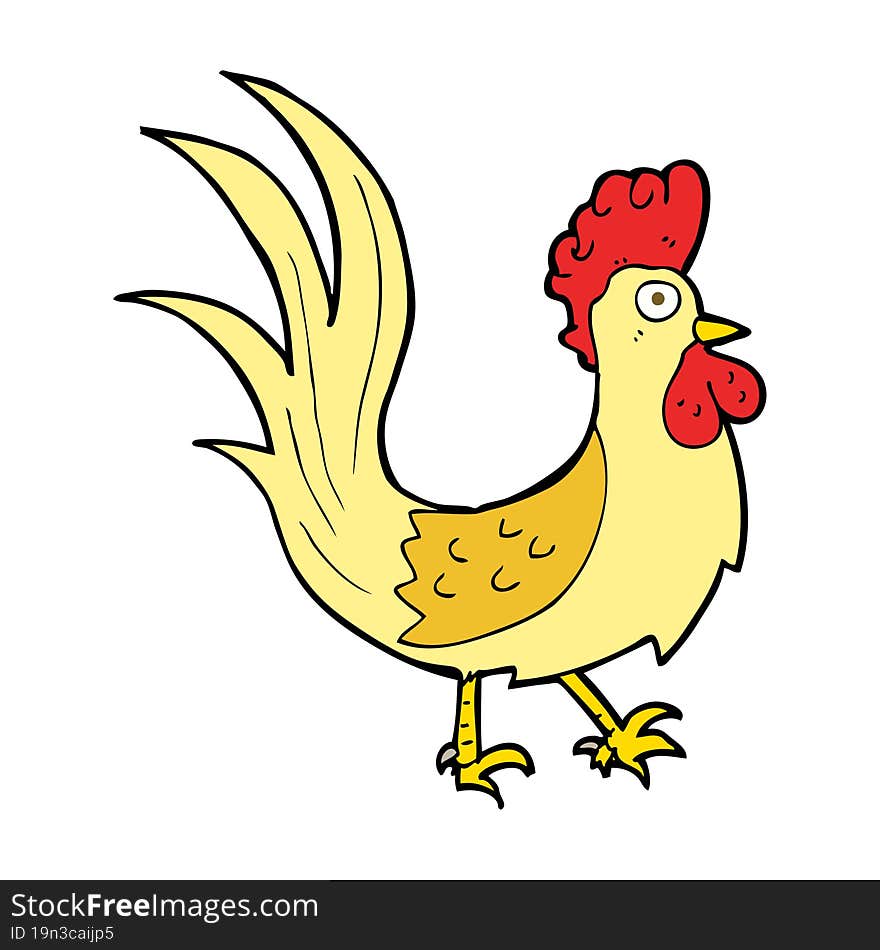 Cartoon Cockerel