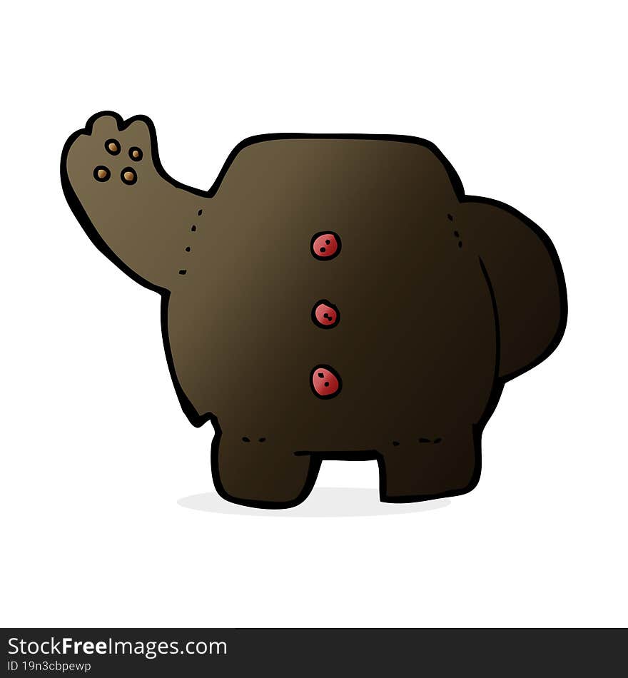 Cartoon Black Bear Body (mix And Match Cartoons Or Add Own Photos