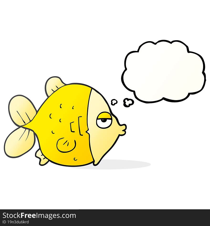 thought bubble cartoon funny fish