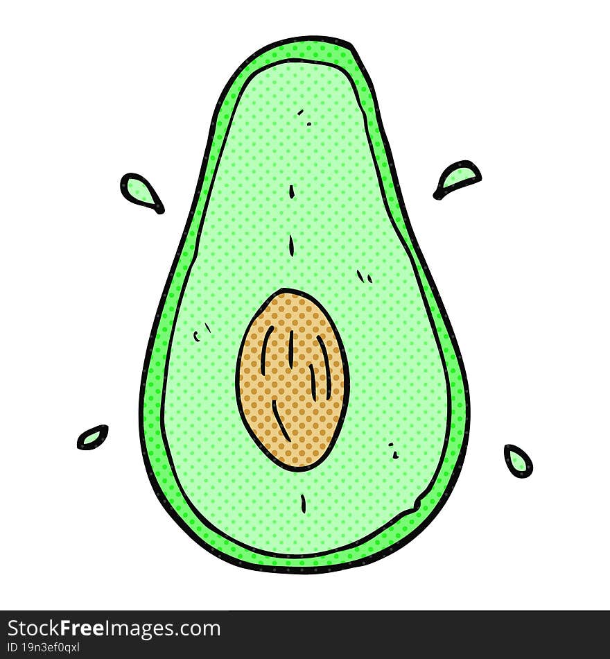 cartoon avocado