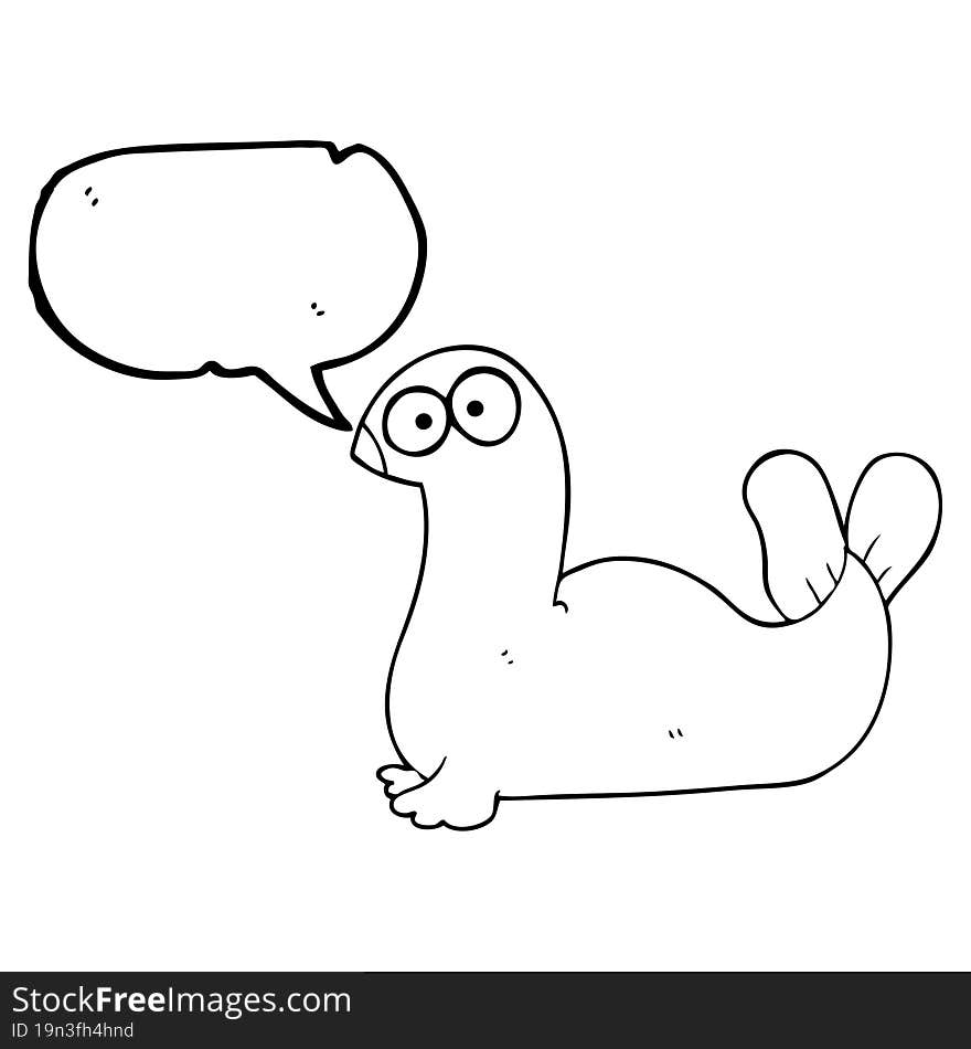 Speech Bubble Cartoon Seal