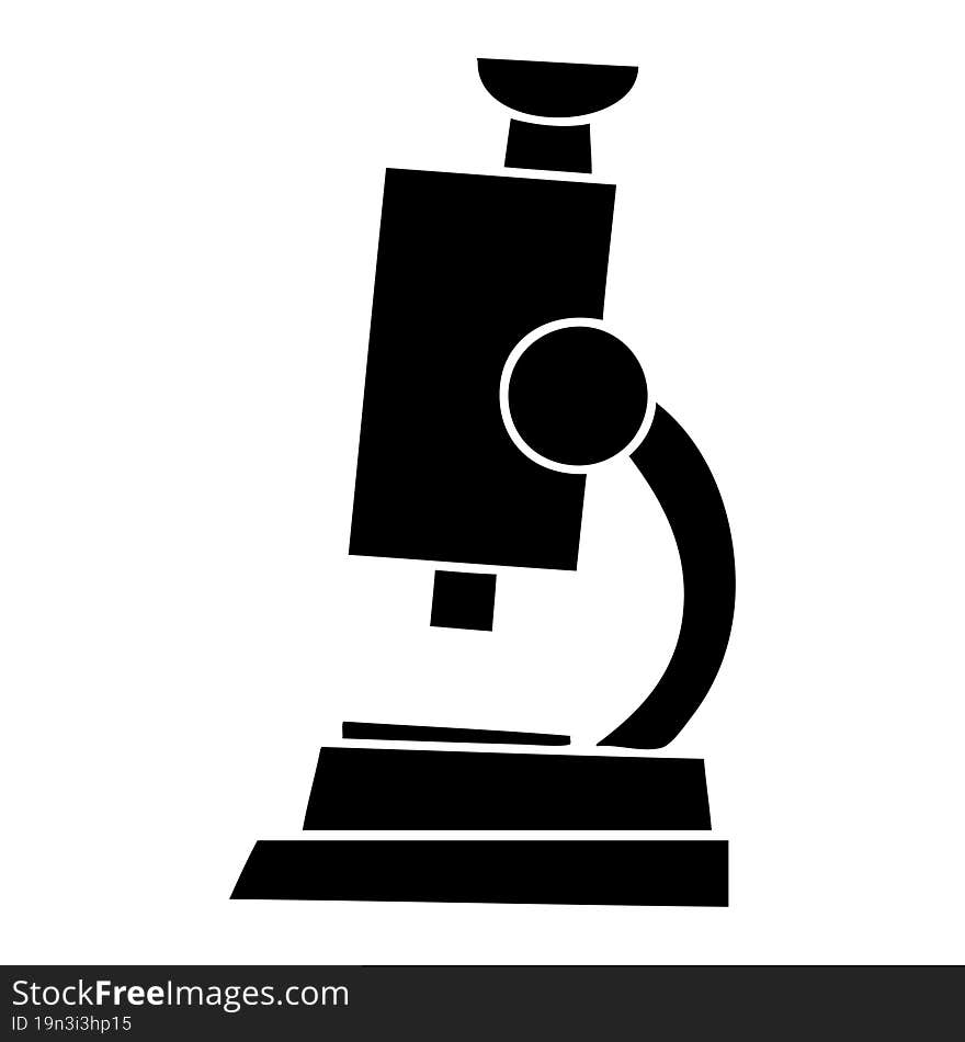 Flat Symbol Science Microscope