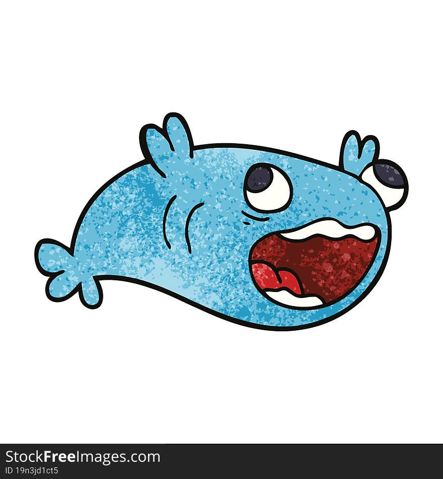 cartoon doodle of a fish