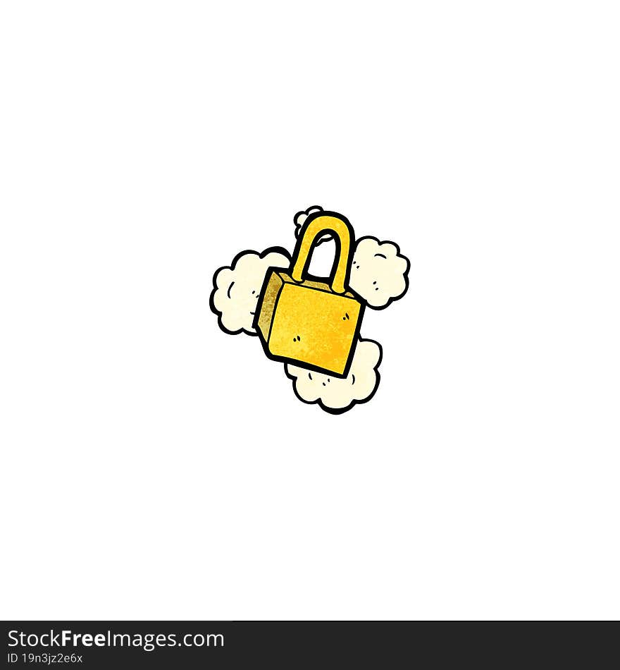 cartoon padlock