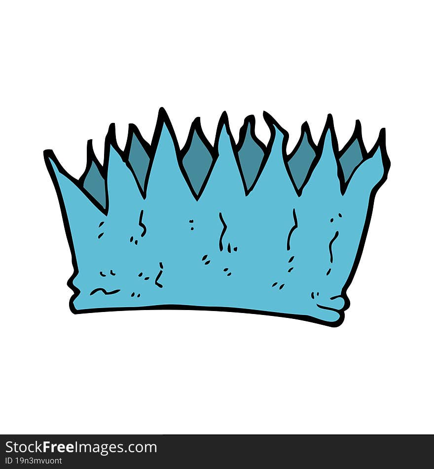 cartoon paper crown