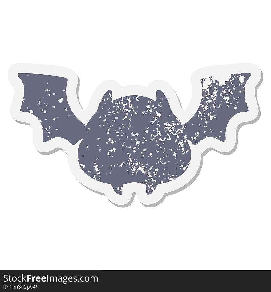 super cute halloween bat grunge sticker