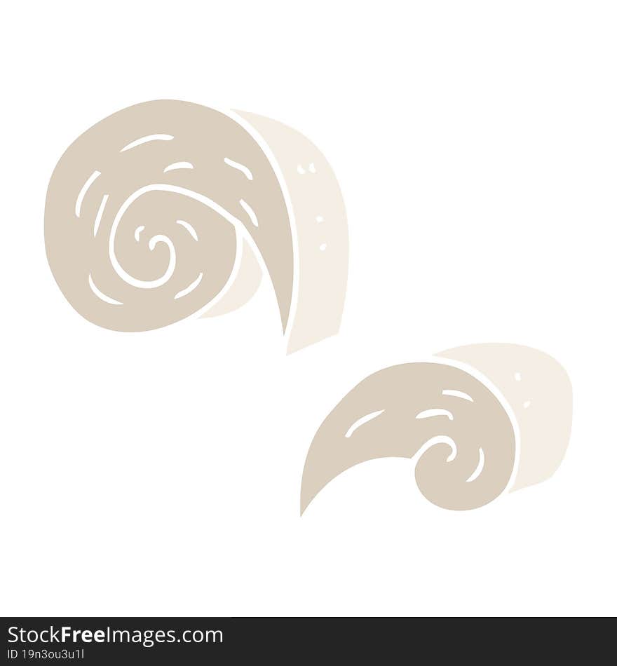 Cartoon Doodle Swirl Decorative Elements