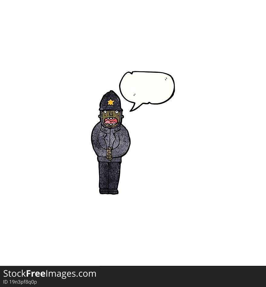 cartoon policeman