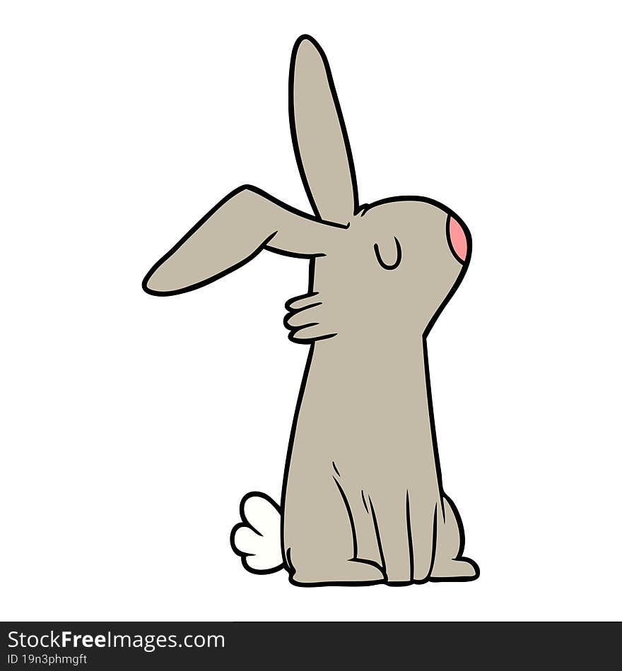 cartoon rabbit. cartoon rabbit