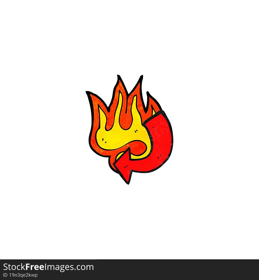 flaming arrow cartoon