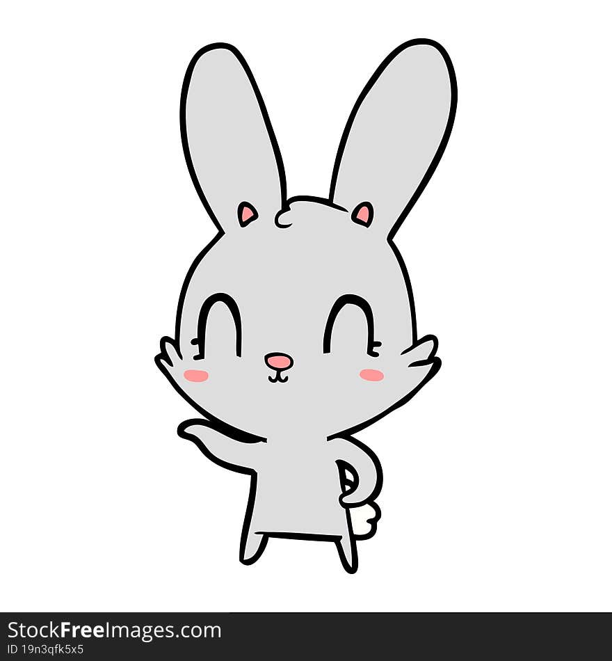 cute cartoon rabbit. cute cartoon rabbit