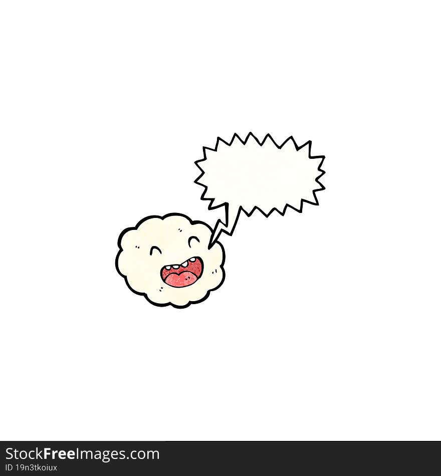 Laughing Cloud Cartoon Character