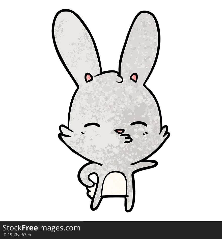 curious bunny cartoon. curious bunny cartoon