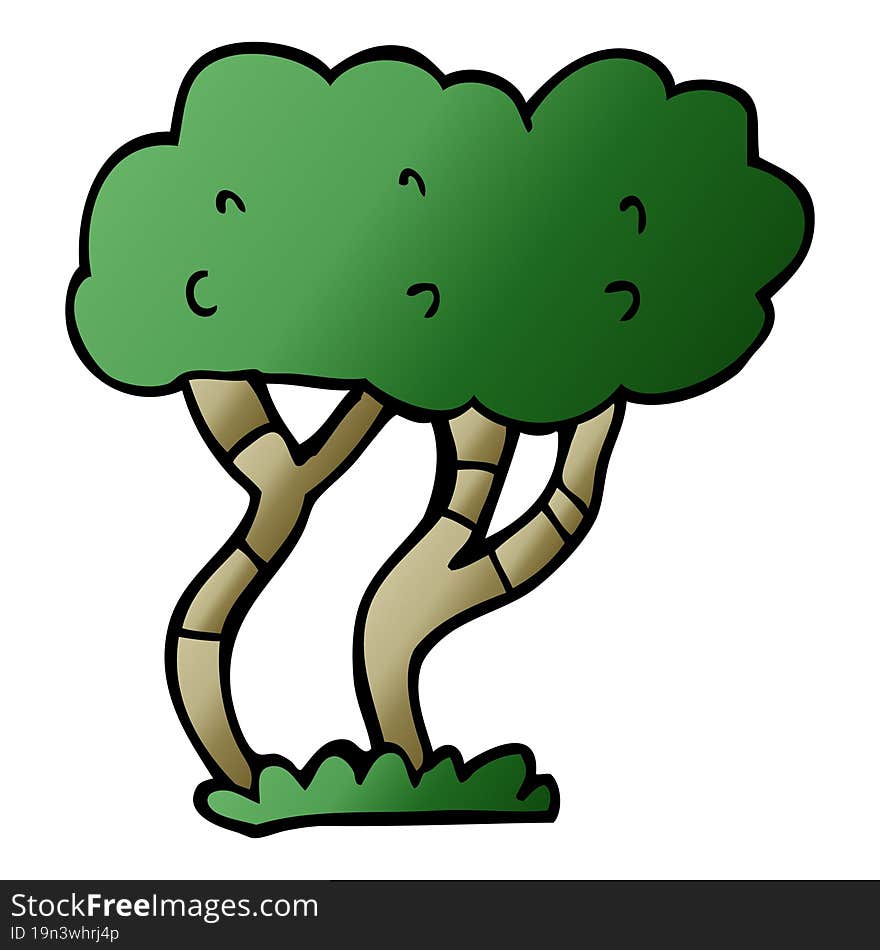 Cartoon Doodle Tree