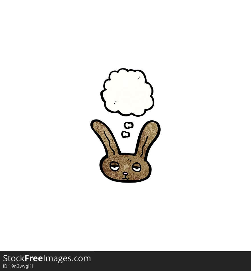 cartoon bunny face