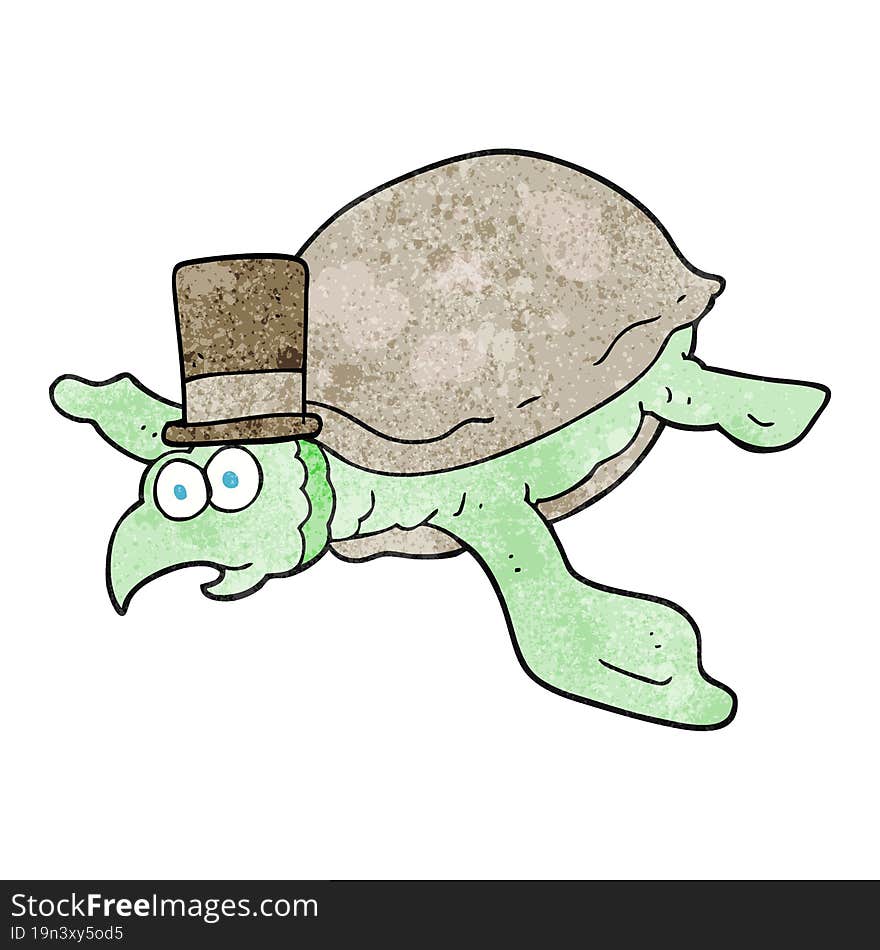 Textured Cartoon Turtle