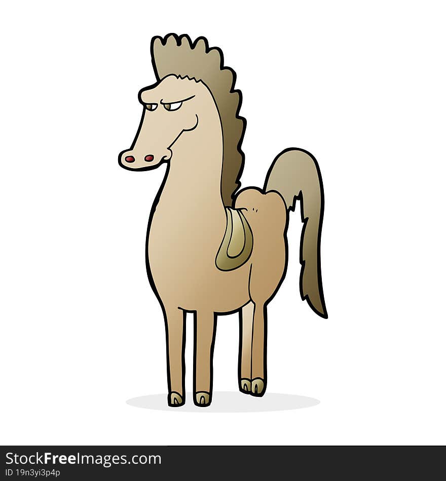 cartoon horse