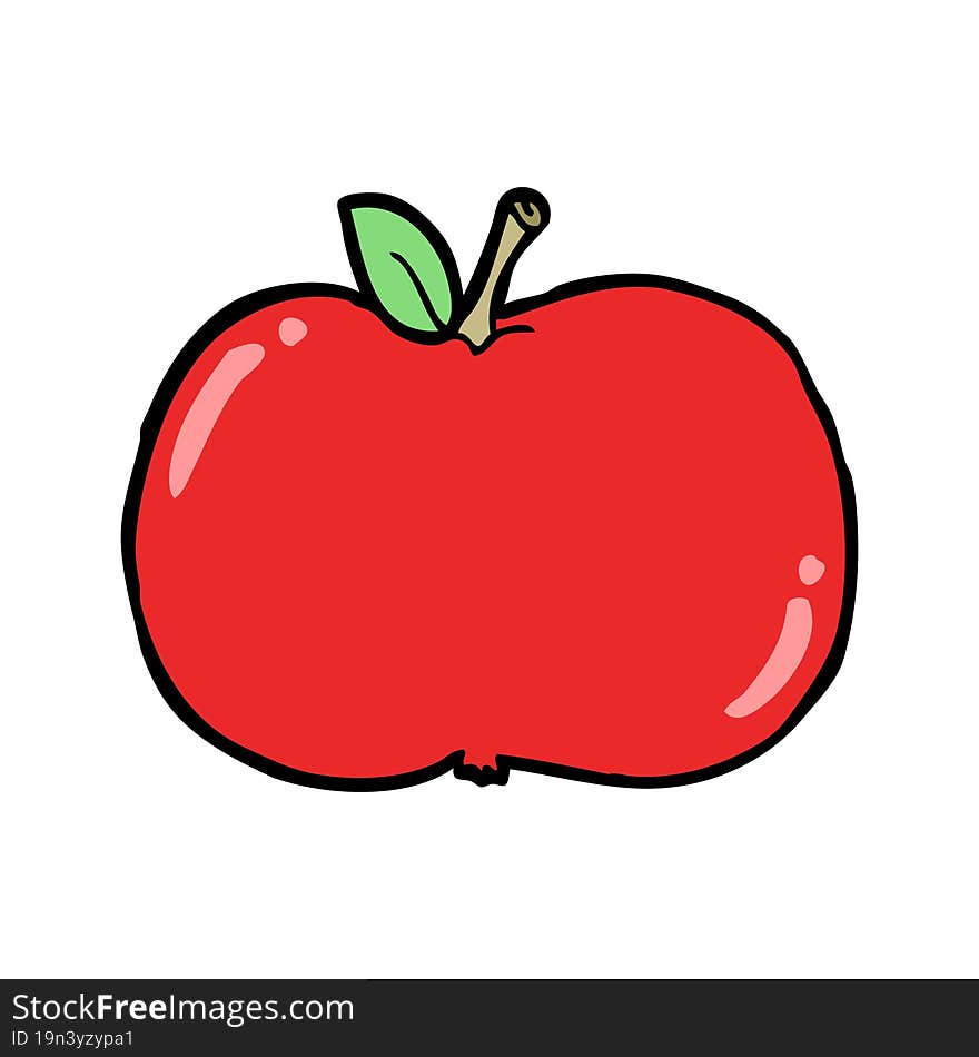 cartoon apple