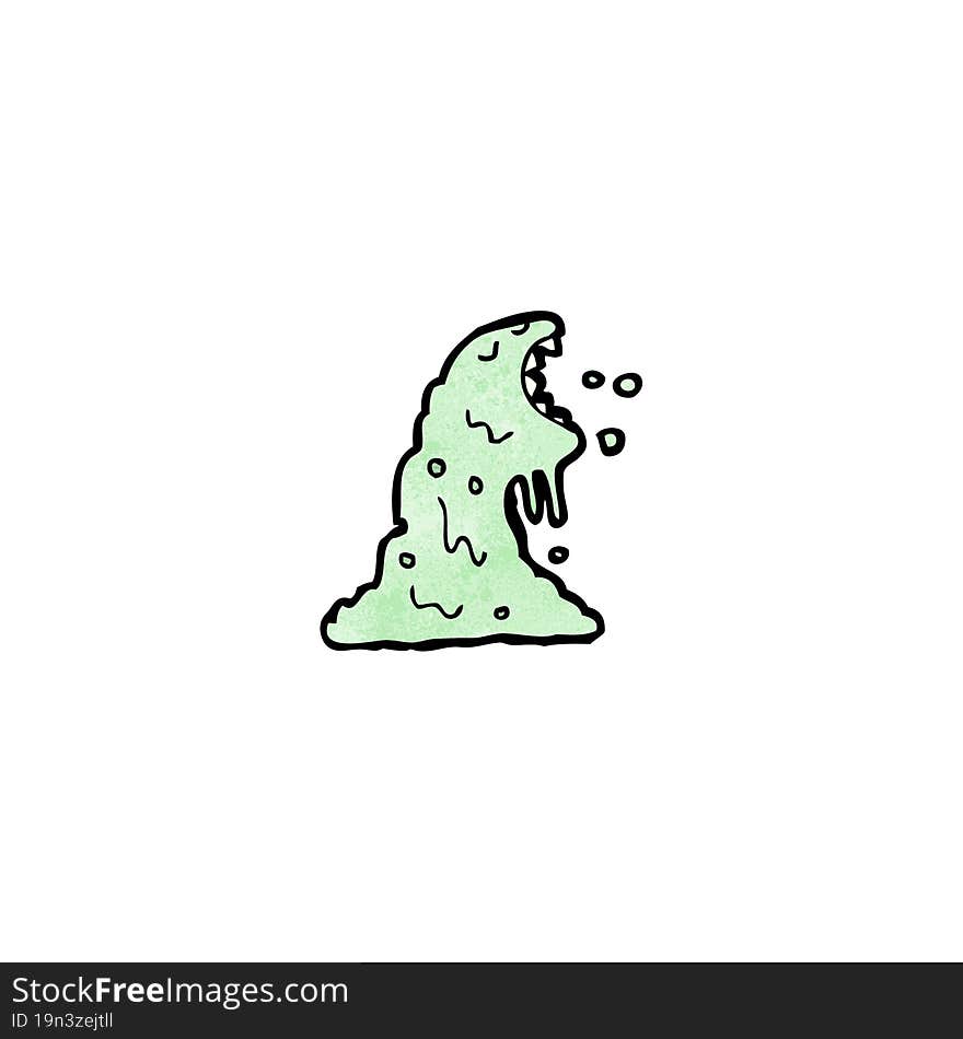 cartoon slime monster