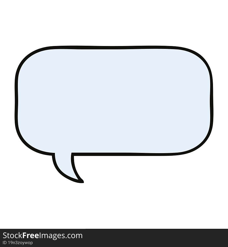 cute cartoon of a speech bubble. cute cartoon of a speech bubble