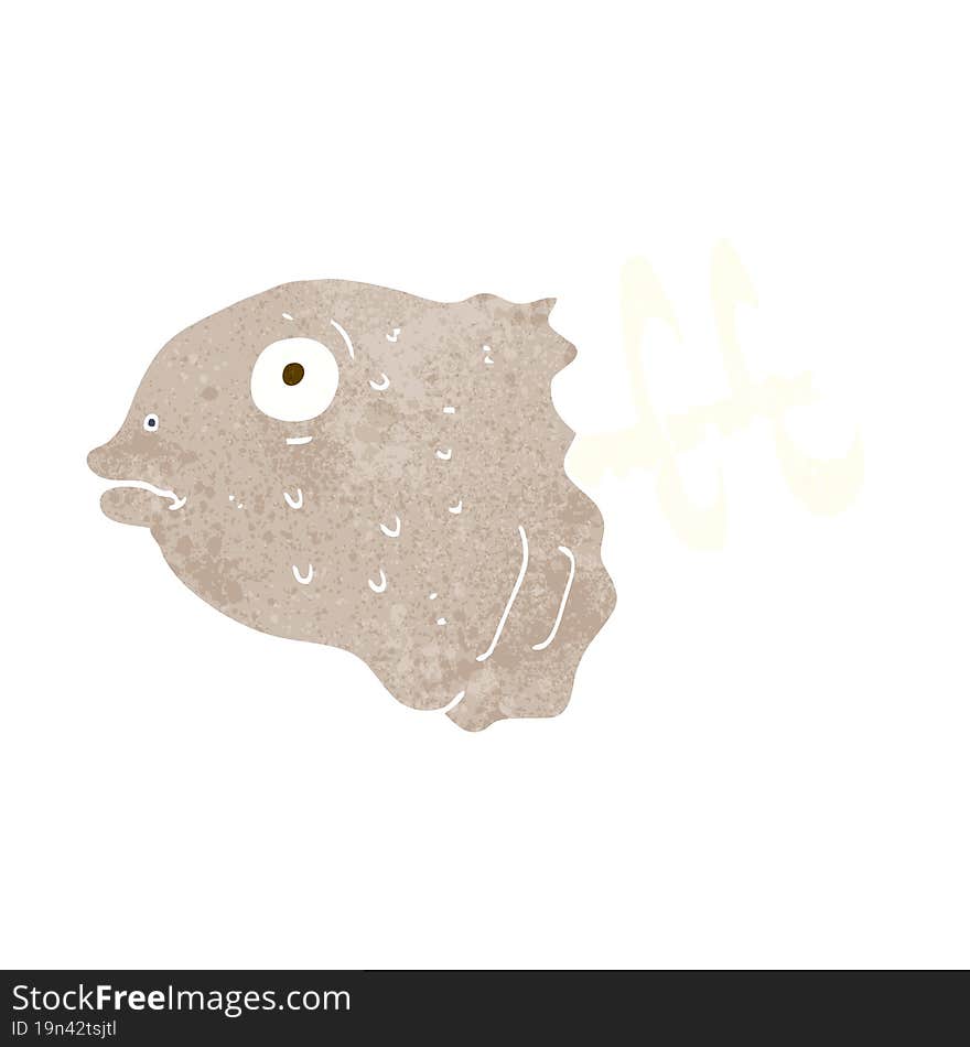 cartoon fish head