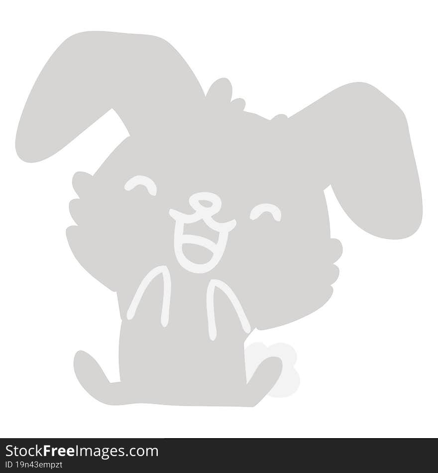 cartoon rabbit yawning