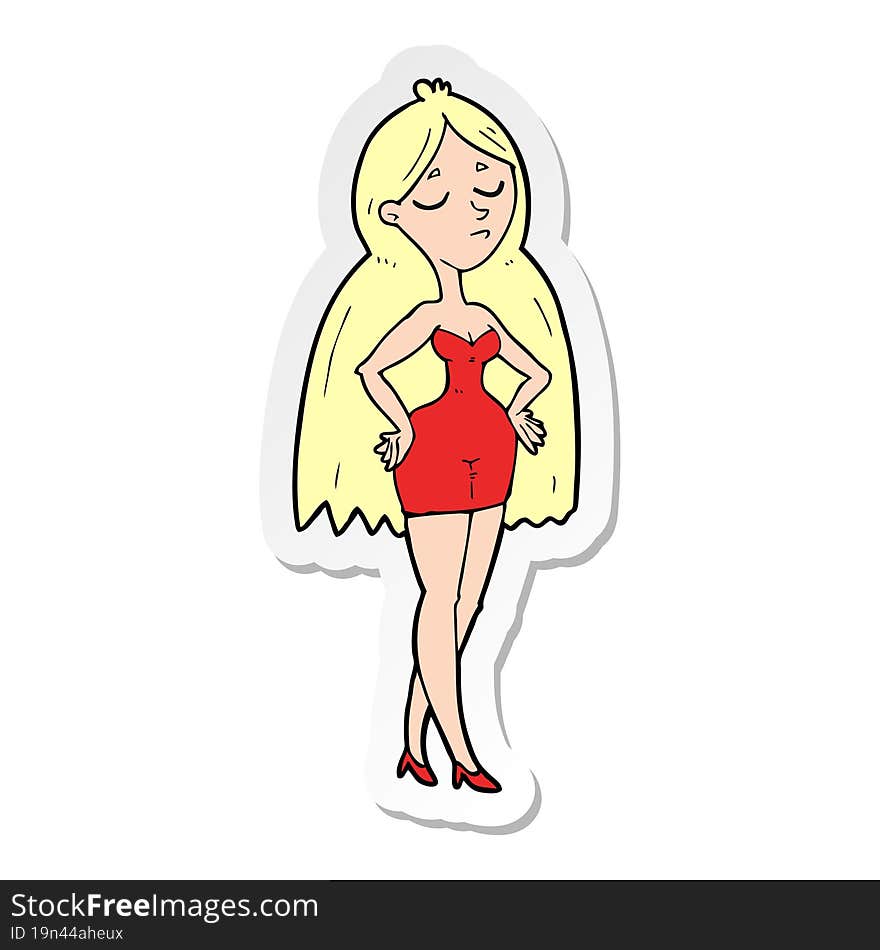 sticker of a cartoon