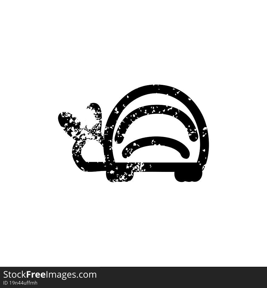 Cute Beetle Distressed Icon