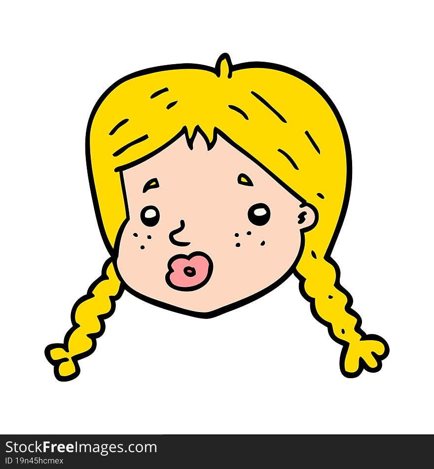 Cartoon Girls Face