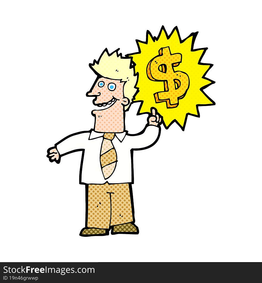 making money cartoon