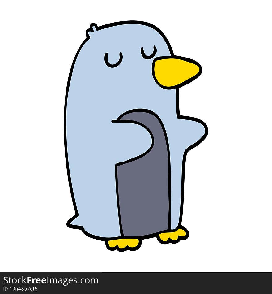 cartoon penguin