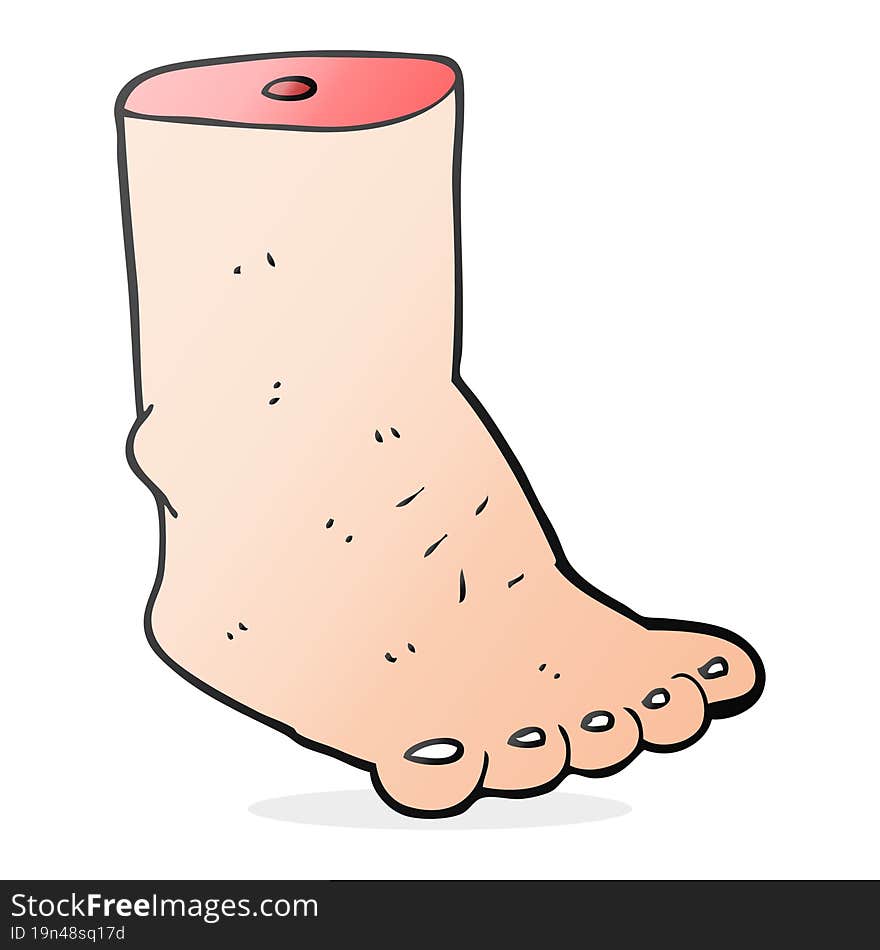 cartoon foot