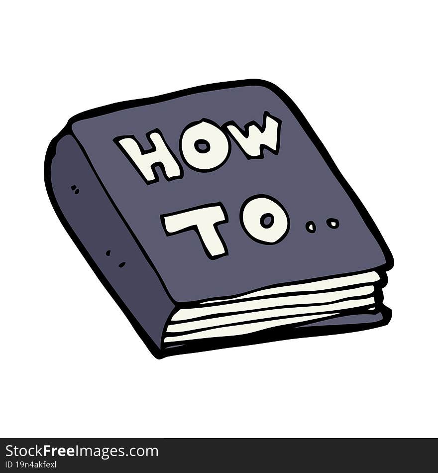 cartoon how to book