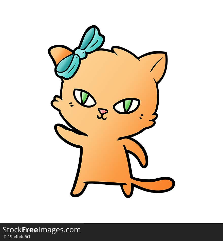 cute cartoon cat. cute cartoon cat