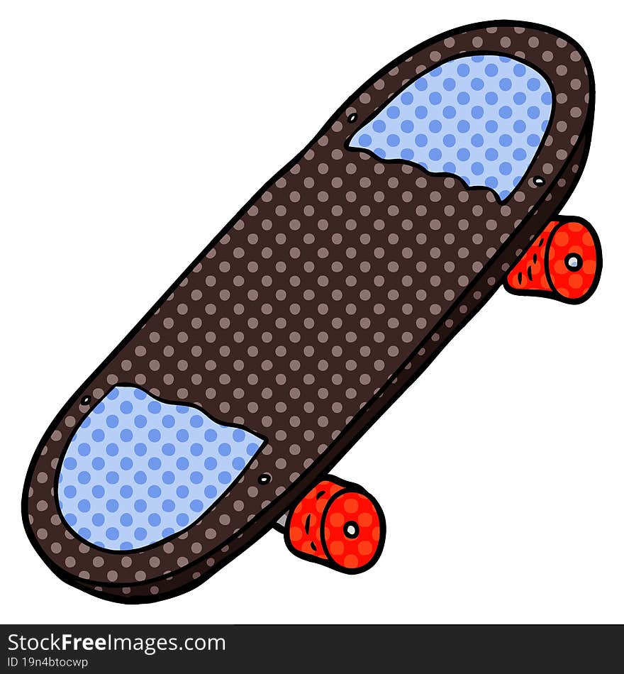 cartoon skateboard. cartoon skateboard