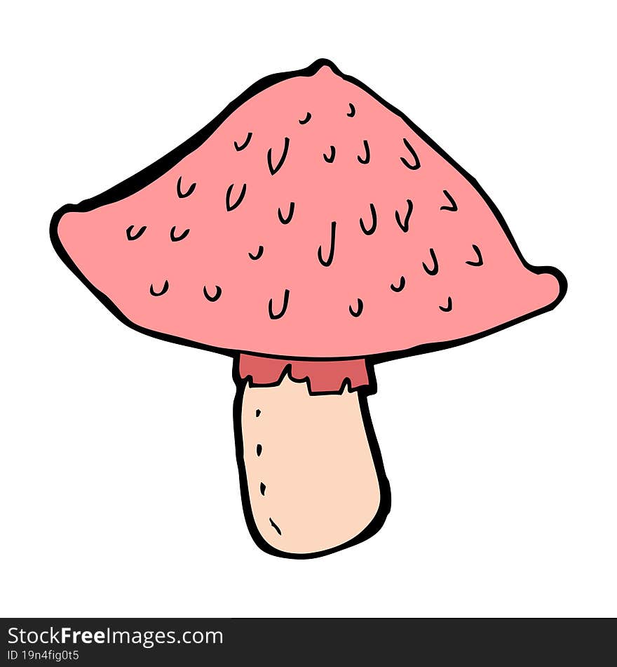 Cartoon Wild Mushroom