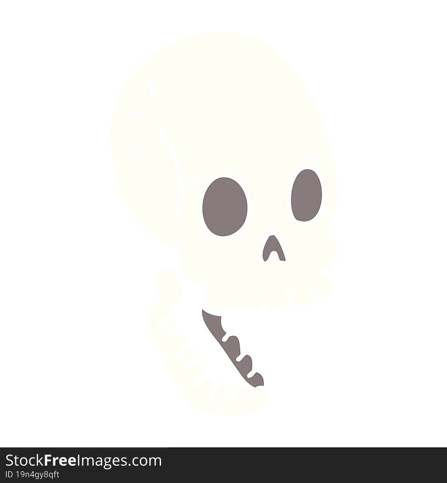 Cartoon Doodle Skull