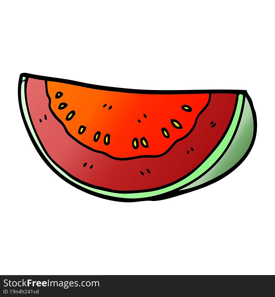 cartoon doodle watermelon