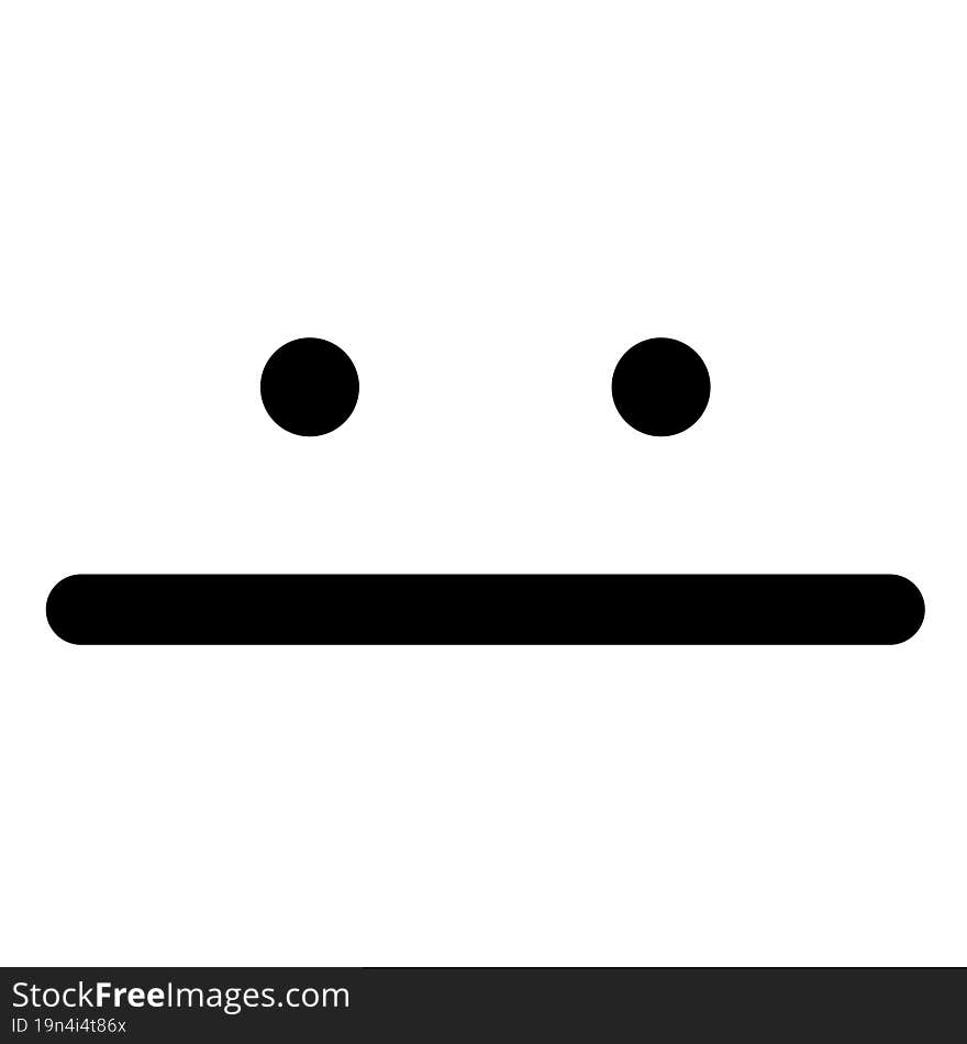 simple blank face icon