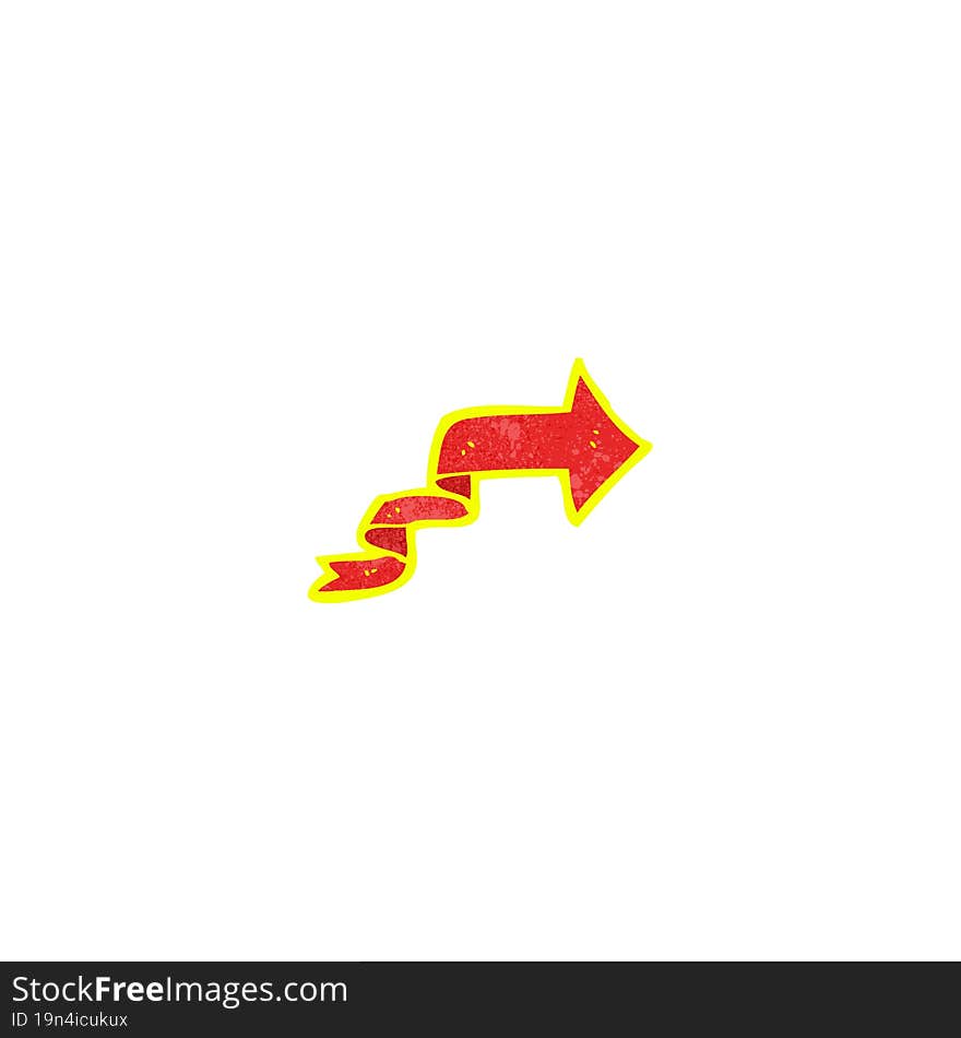 cartoon glowing arrow