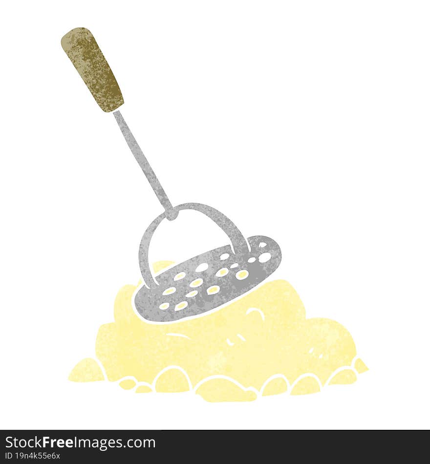 Retro Cartoon Potato Masher