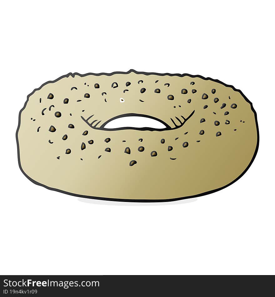 Cartoon Bagel