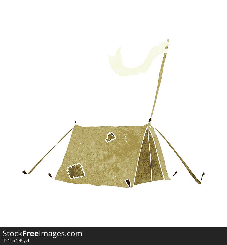 cartoon traditional tent