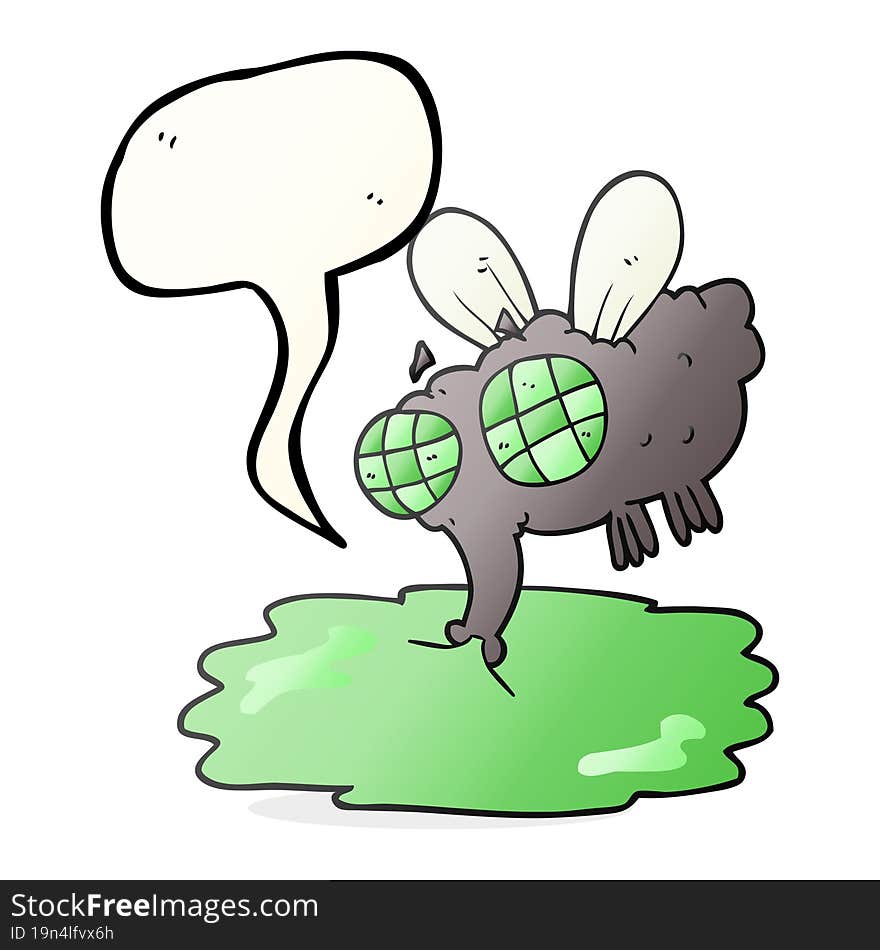 speech bubble cartoon gross fly