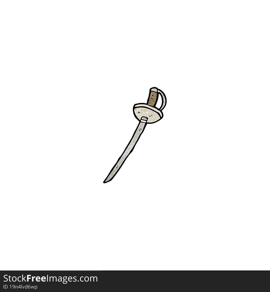 cartoon old sword