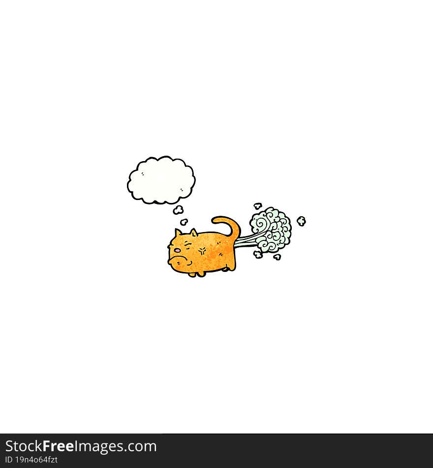 farting cat cartoon