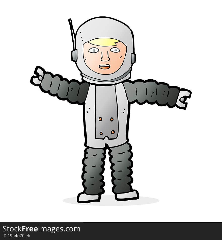 Cartoon Astronaut