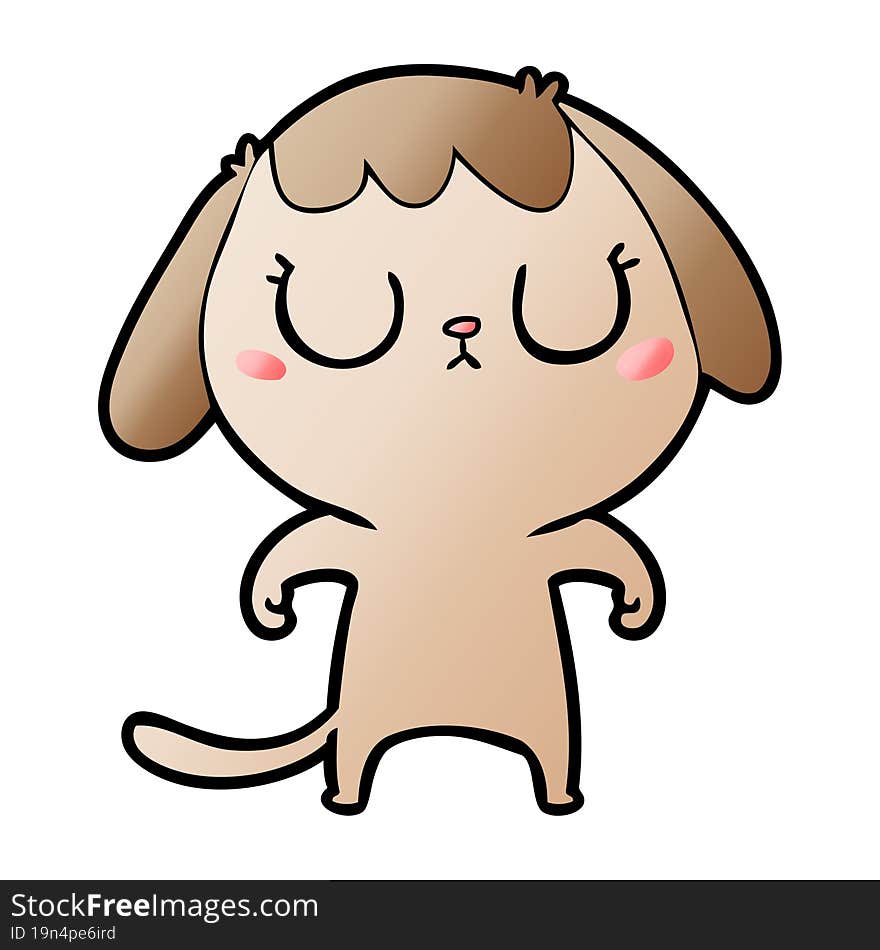 cute cartoon dog. cute cartoon dog