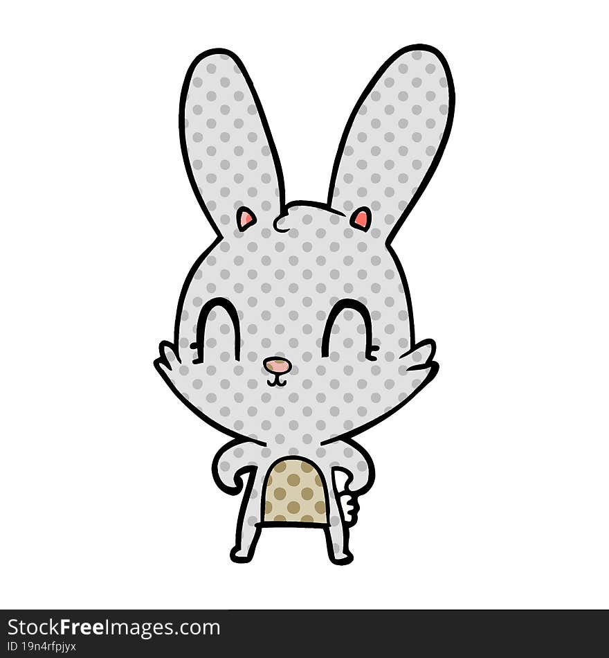 cute cartoon rabbit. cute cartoon rabbit