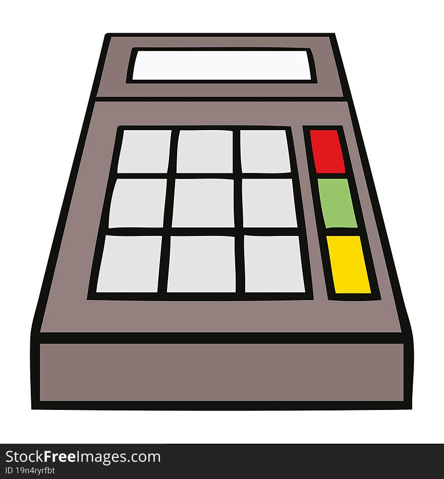 Cute Cartoon School Calculator